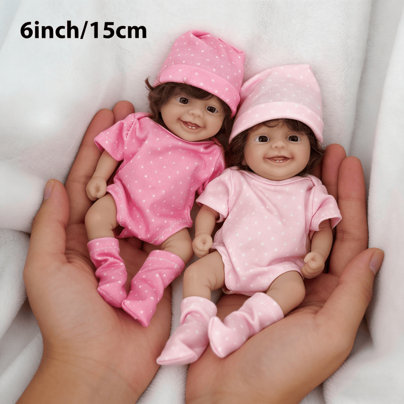 Reborn Baby Doll Silicone Realistic - Cute Mini Reborn Doll 6 Inch