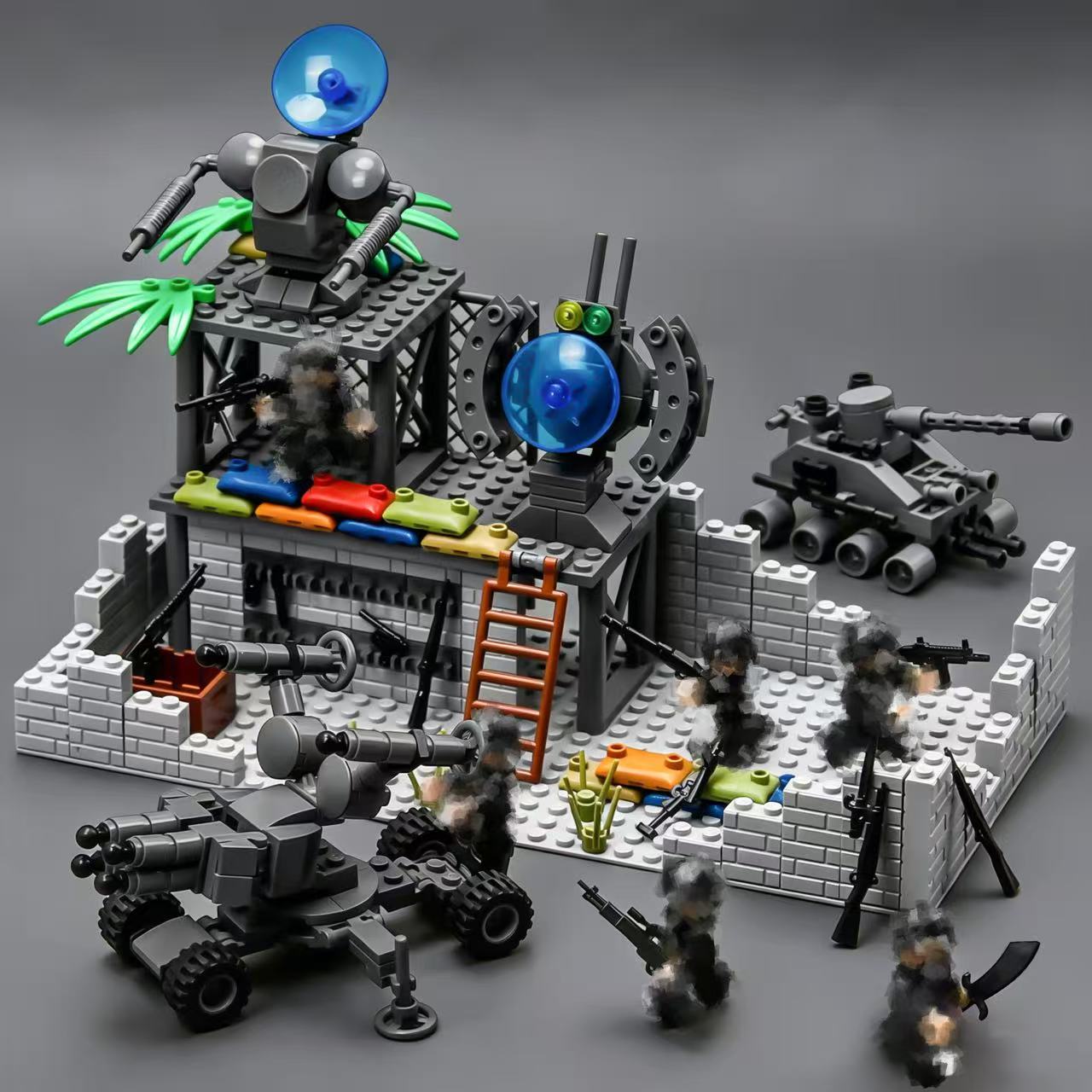 Lego Compatible Military Tank - Military Battle Base Modular Building Bricks