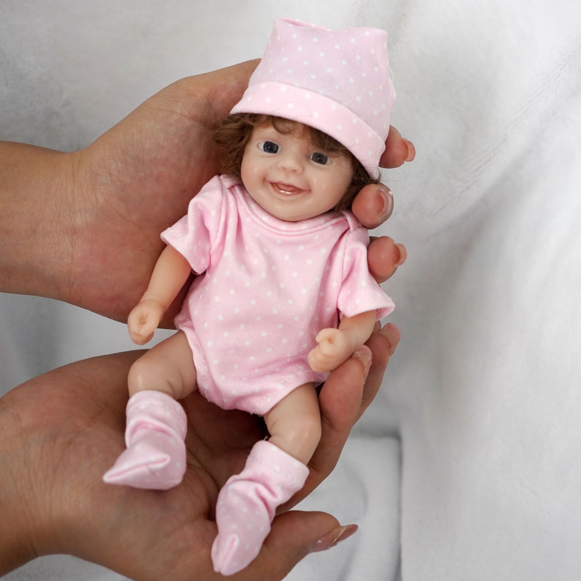 Cute Mini Reborn Doll 6 Inch F - Reborn Baby Doll Silicone Realistic ulasan dan harga