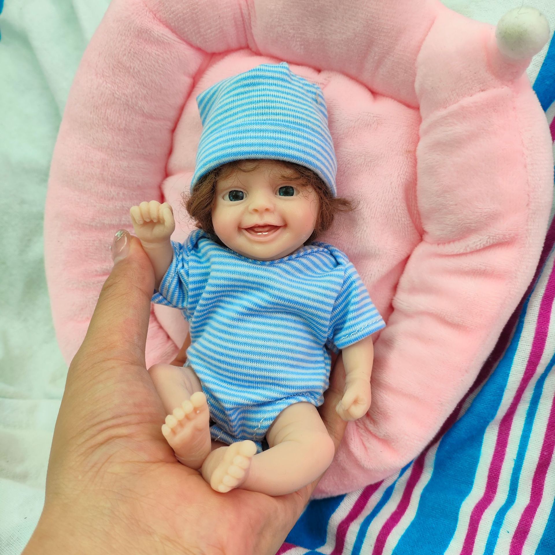 Cute Mini Reborn Doll 6 Inch F - Reborn Baby Doll Silicone Realistic ulasan dan harga