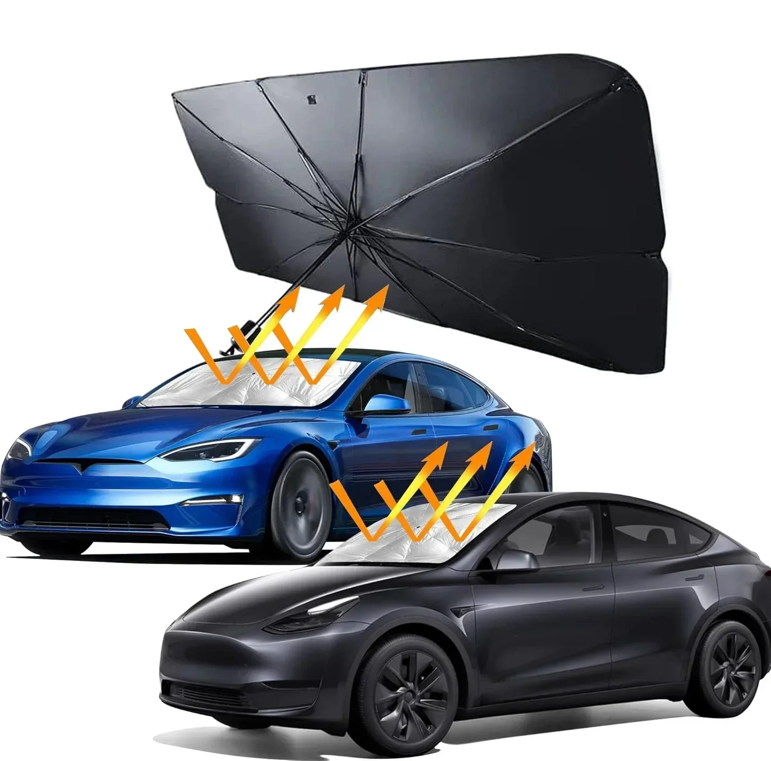 Car Umbrella Sunshade Windshie - Building Blocks ulasan dan harga