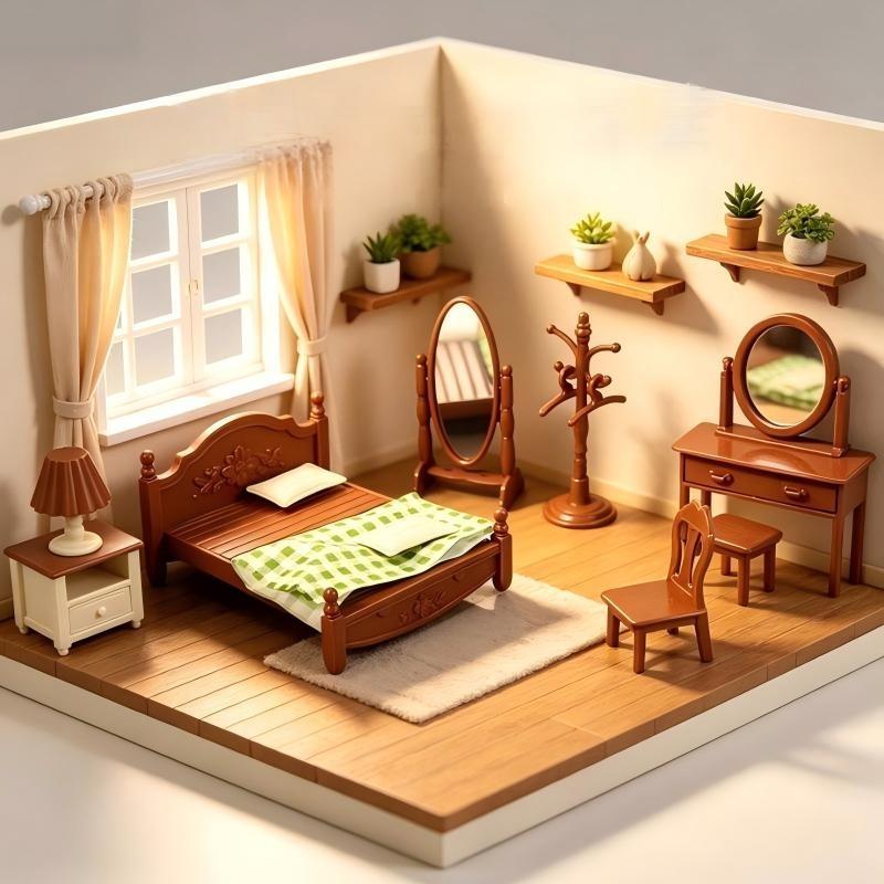 New Doll House Miniature Furni - Dolls ulasan dan harga