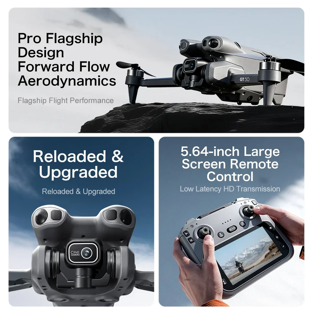 4K/6K/8K FPV Drone GT50 with D - Fpv Brushless Rc Drone 4K ulasan dan harga