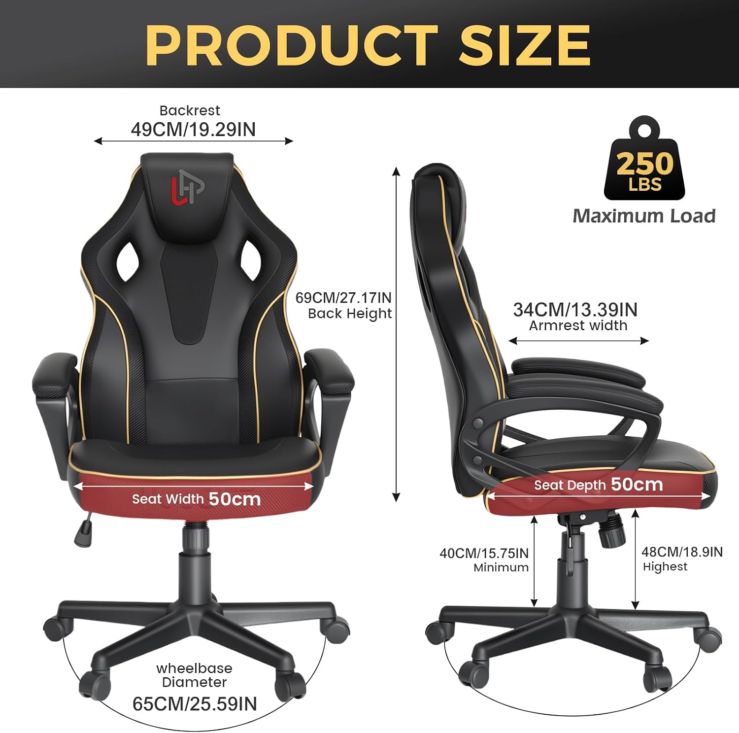 HapGIFT Gaming Chair, Ergonomi - Video Games ulasan dan harga