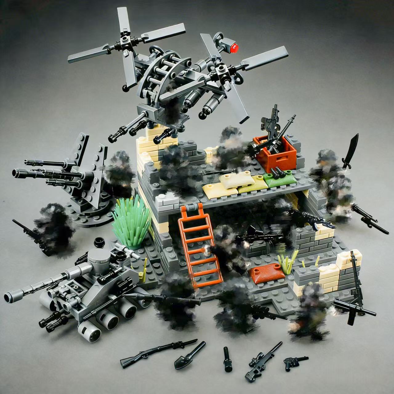 Military Battle Base Modular B - Lego Compatible Military Tank ulasan dan harga