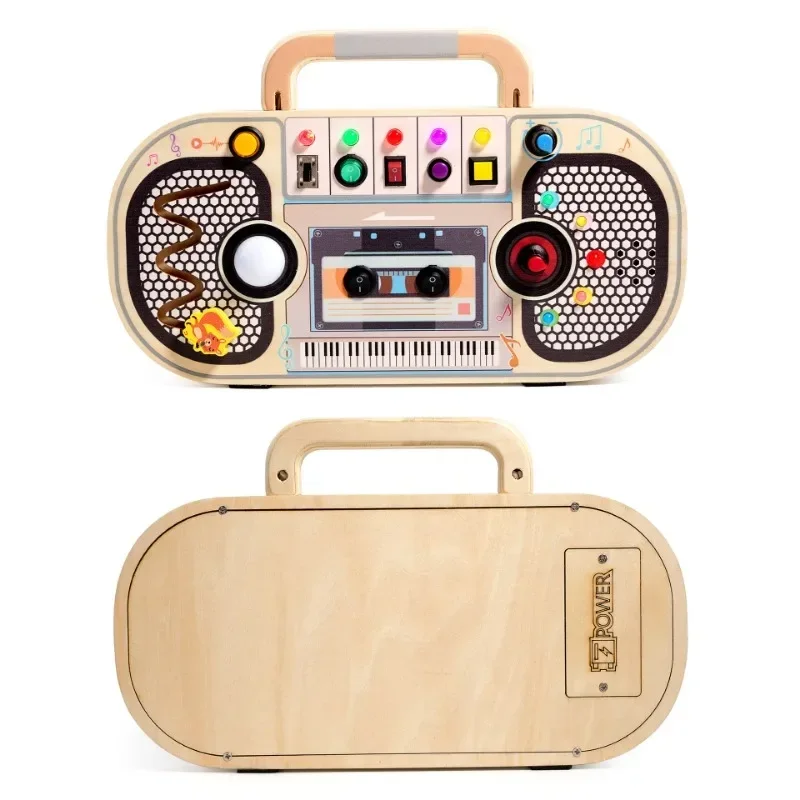 Montessori Toddler Toys Baby W - Montessori Wooden Busy Board Toddler ulasan dan harga