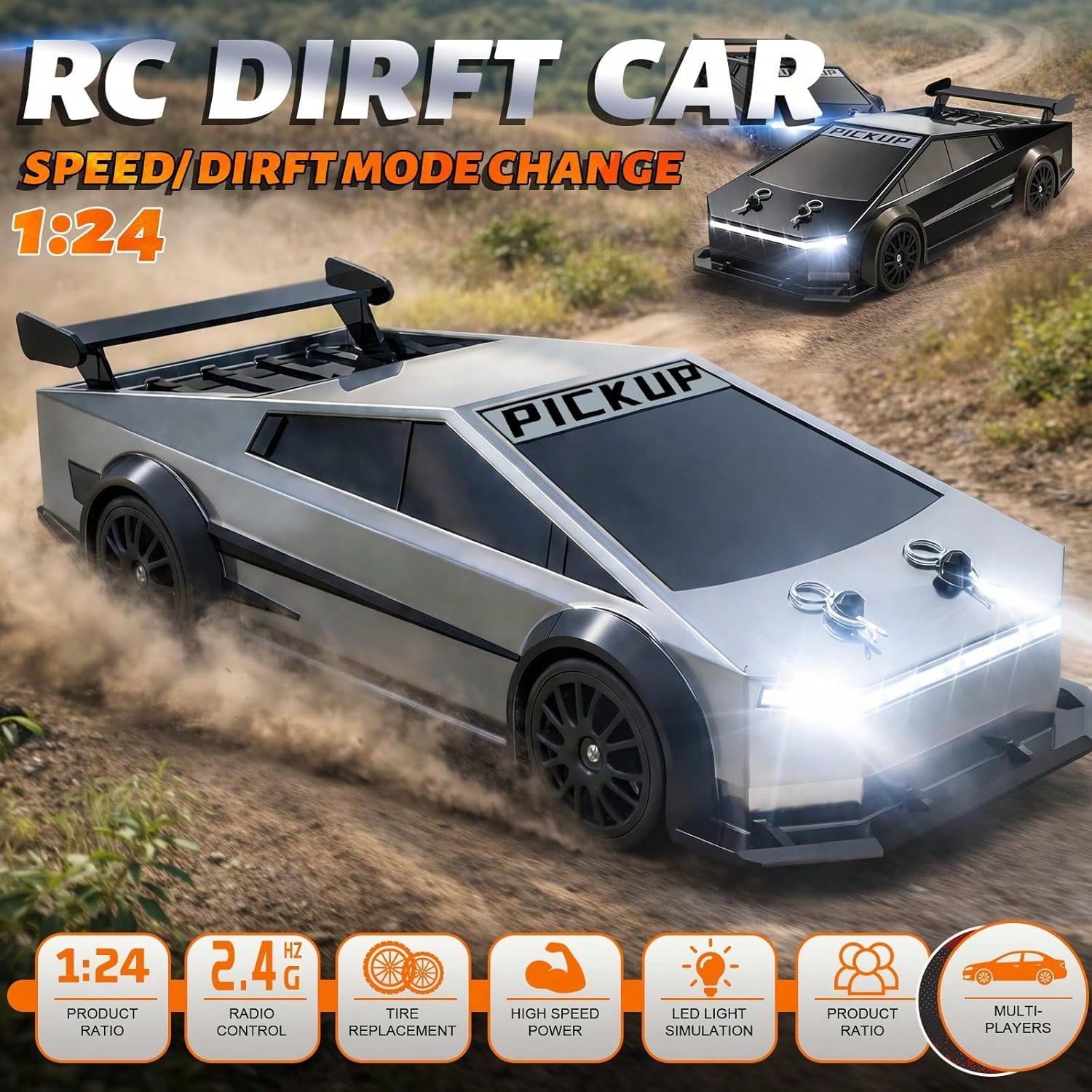 1:24 Scale 4WD RC Drift Car –  - Rc Drift Car 1 24 Scale 4Wd ulasan dan harga