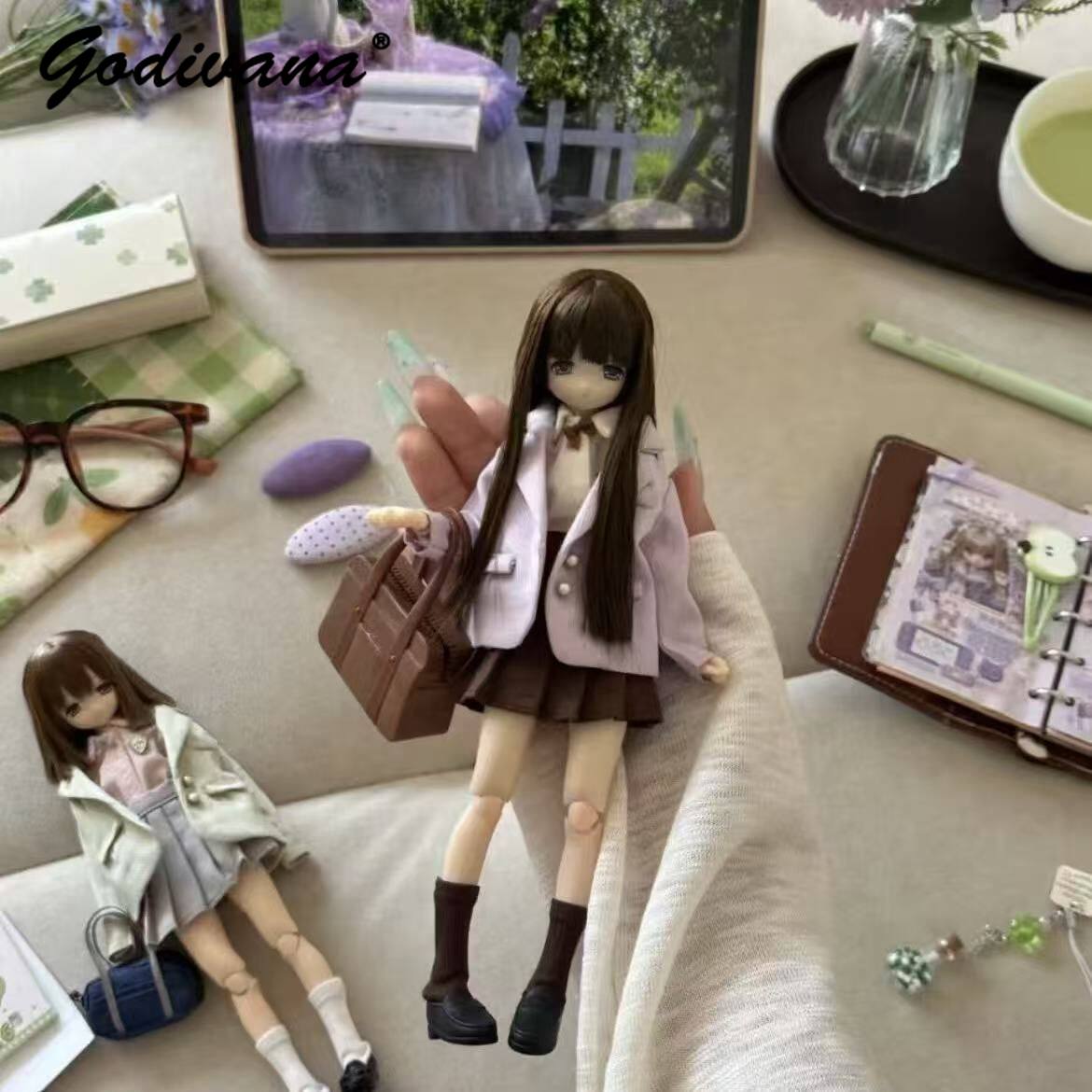Blythe/OB22/24/azone Doll Clot - Bjd Doll 1 6 Full Set With Clothes ulasan dan harga