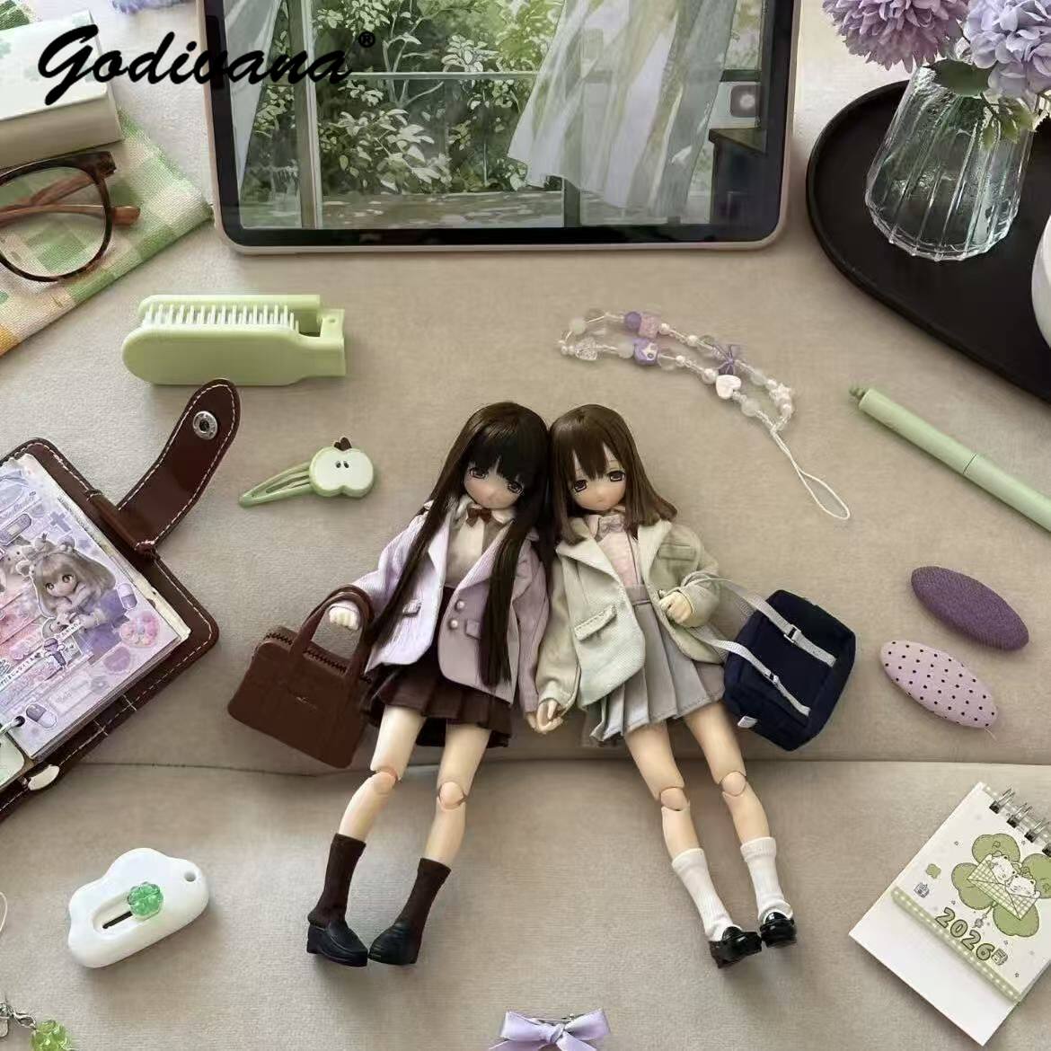 Blythe/OB22/24/azone Doll Clot - Bjd Doll 1 6 Full Set With Clothes ulasan dan harga