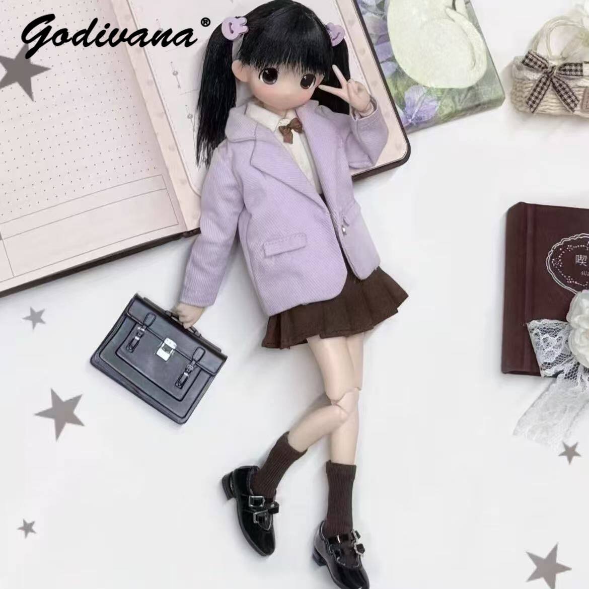Blythe/OB22/24/azone Doll Clot - Bjd Doll 1 6 Full Set With Clothes ulasan dan harga