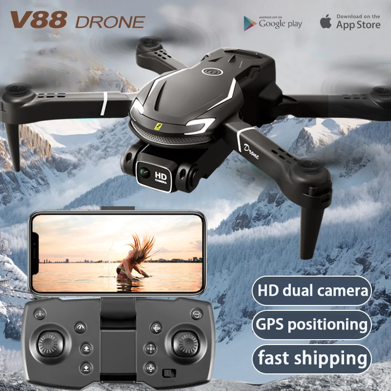 Hot Gift Toy 2026 V88 RC Profe - Fpv Brushless Rc Drone 4K ulasan dan harga