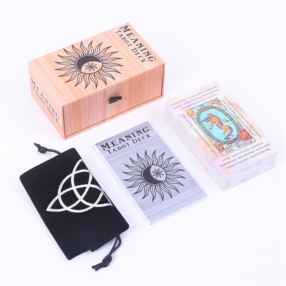 12*7cm Meaning Tarot Deck In S - Tarot Cards Deck With Guidebook ulasan dan harga