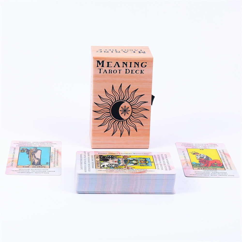 12*7cm Meaning Tarot Deck In S - Tarot Cards Deck With Guidebook ulasan dan harga