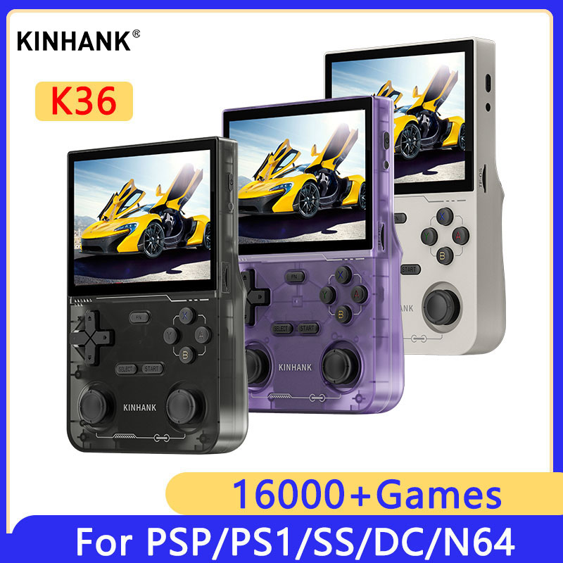 KINHANK K36 Retro Handheld Vid - Retro Handheld Game Console R36S ulasan dan harga