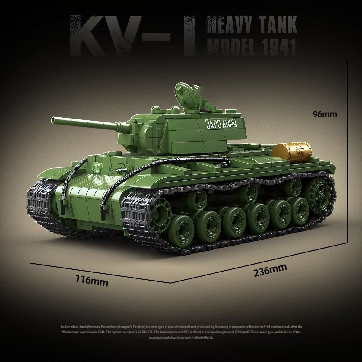 Military World War Russian T-3 - Lego Compatible Military Tank ulasan dan harga