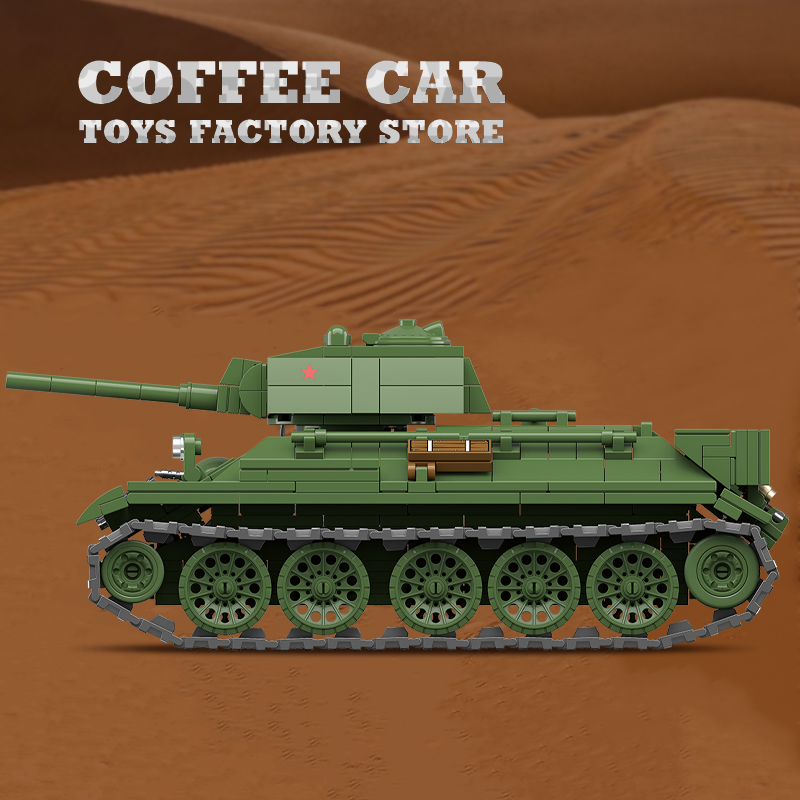 M4A3 Medium Tank Building Bloc - Lego Compatible Military Tank ulasan dan harga