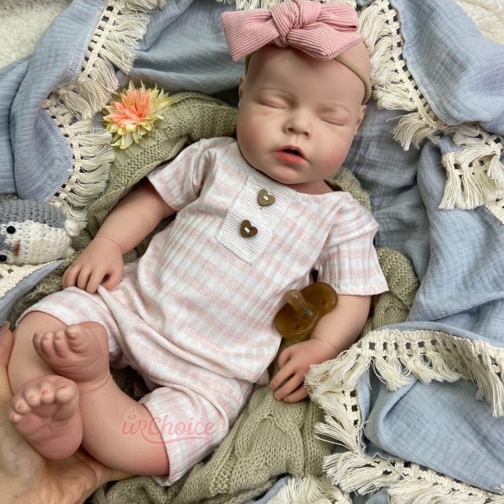 20Inch Chubby Weighted Girl Li - Reborn Baby Doll Silicone Realistic ulasan dan harga