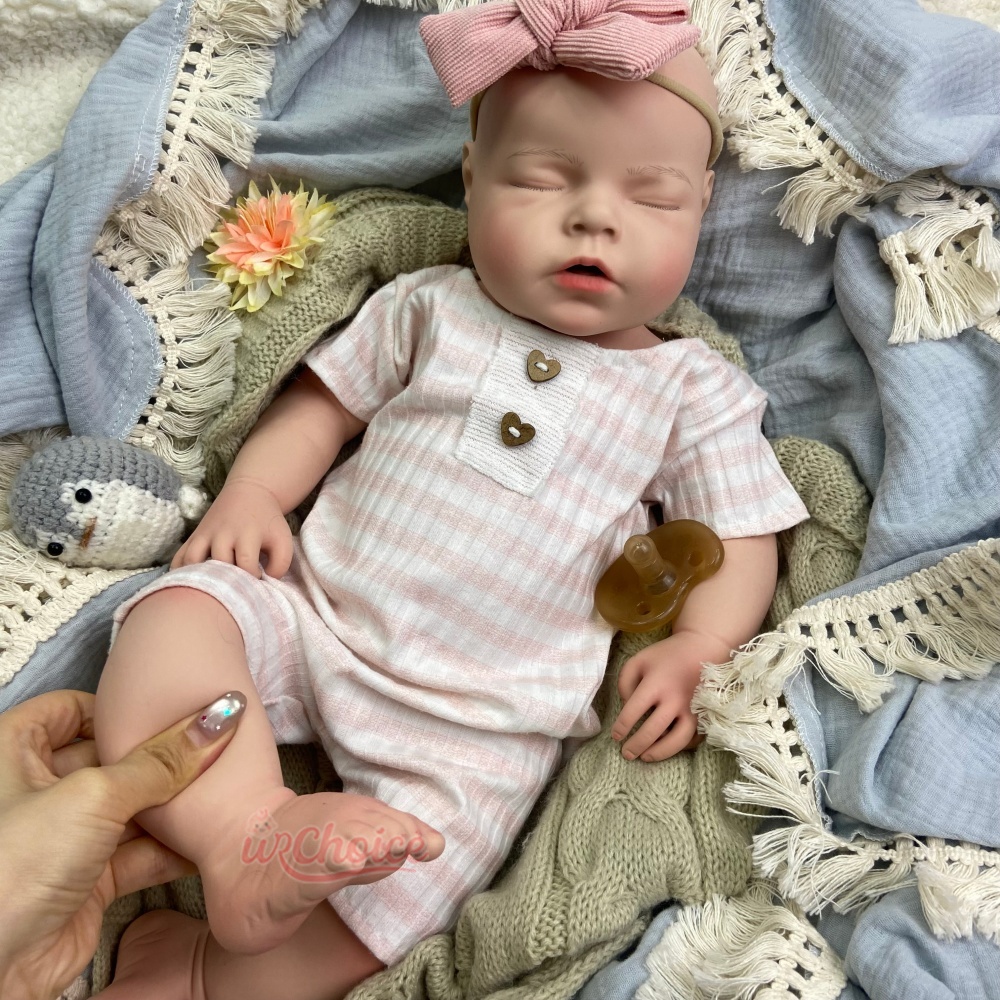 20Inch Chubby Weighted Girl Li - Reborn Baby Doll Silicone Realistic ulasan dan harga